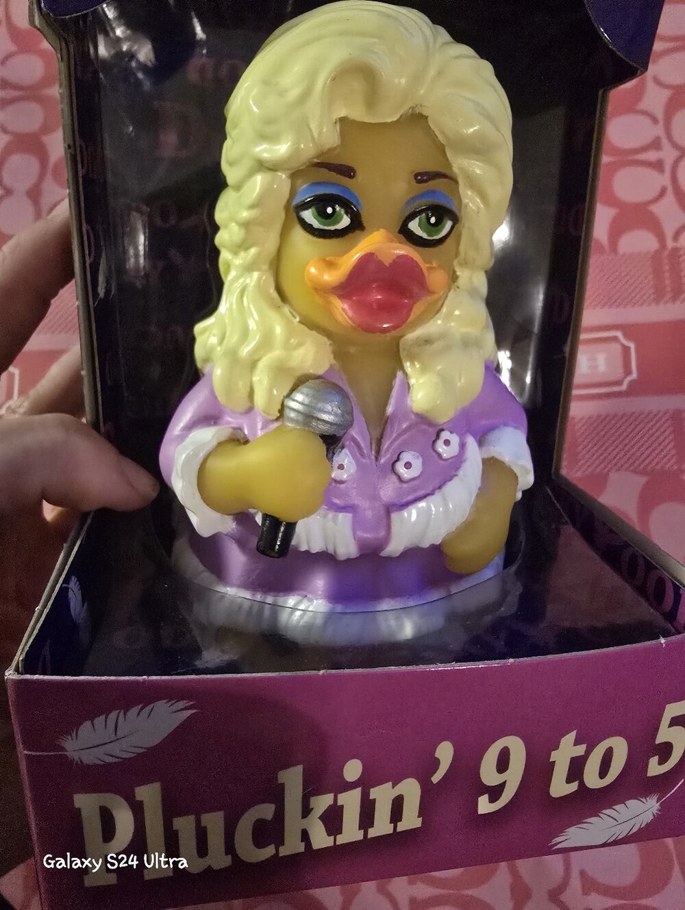 Celebriducks Dashboard Pond Duckin' 9 To 5 Dolly Rubber Duck NEW - Picture 6 of 10
